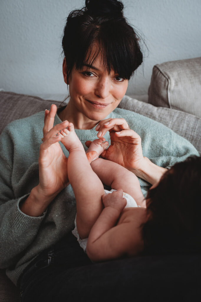 entspanntes baby shooting zuhause Köln